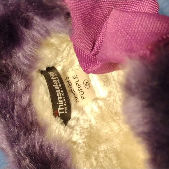 Thinsulate Snow Boots Purple Size 5 - Picture 2 of 5